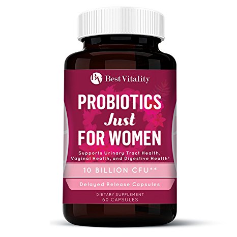 Bestvitality Daily Probiotics Supplement for Women - Formulated with 10 Billion CFUs - Improve Digestion, Skin Health, Boost Immunity, Relieve Constipation & Support Vaginal Health (1)