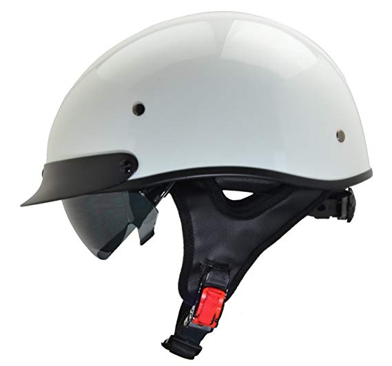 Vega Helmets Unisex-Adult Half Helmet Pearl White Medium