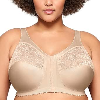 Glamorise Women's Full Figure MagicLift Front Close Support Bra #1200