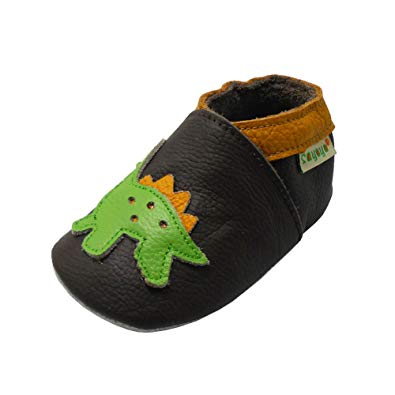 Sayoyo Baby Dinosaurs Soft Sole Leather Infant And Toddler Shoes