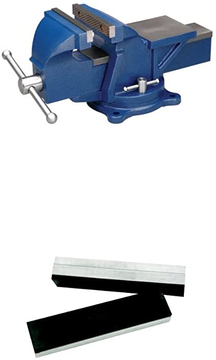 Wilton 11106 Wilton Bench Vise, Jaw Width 6-Inch, Jaw Opening 6-Inch with R-6, Rubber Face Jaw Cap, 6" Jaw Width