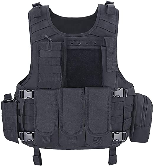 MGFLASHFORCE Tactical CS Field Vest, Airsoft Paintball Vest
