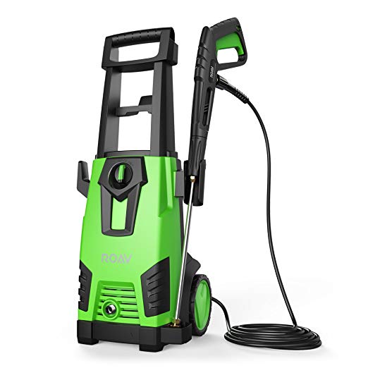 Roav, by Anker, HydroClean Electric Pressure Washer, Power Washer with 2100 PSI, 1.78 GPM, Longer Cables and Hoses, and Detergent Tank, for Cleaning Cars, Houses Driveways, Patios, and More