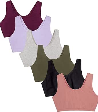 Fruit of the Loom Women's Built Up Tank Style Sports Bra Value Pack