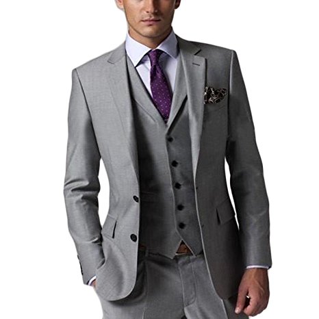 CMDC Men's New Casual Slim Fit Skinny dress Vest Business Suits Three-piece D163