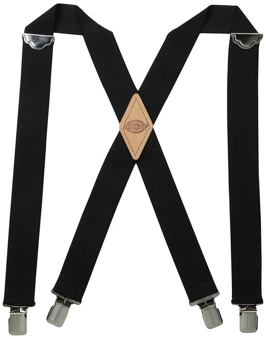 Dickies Mens 1-12 Solid Straight Clip Suspender