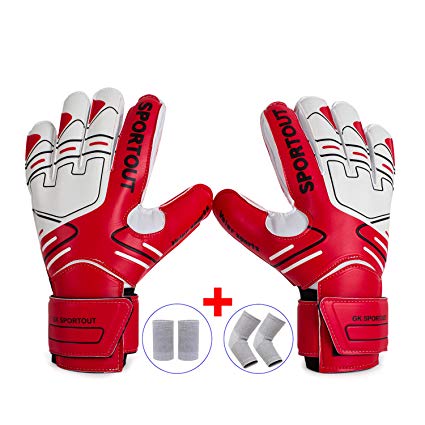 Youth&Adult Goalie Goalkeeper Gloves,Strong Grip for The Toughest Saves, With Finger Spines to Give Splendid Protection to Prevent Injuries,3 Colors