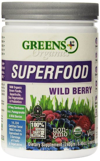 Organic Wild Berry Superfood Greens Orange Peel Enterprises 846 oz Powder
