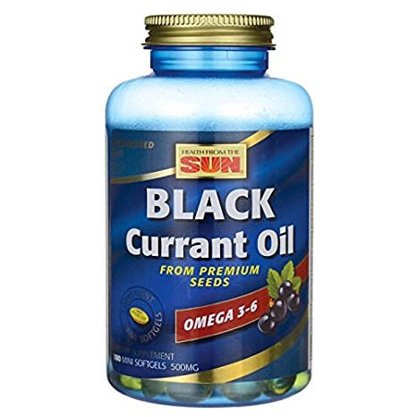 Health From The Sun Black Currant Oil 500 mg 180 Sgels