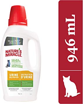 Nature's Miracle Urine Destroyer Just for Cats, Pet Urine Enzyme Cleaner, 946mL
