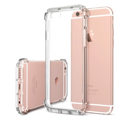 iPhone 6s Plus Case ESR Bumper Cushion iPhone 6s Plus Crystal Clear Hybrid Case Hard Back Panel  Soft Rubber Bumper Shock Absorbent Corner Protection for iPhone 6 Plus  6s Plus Clear