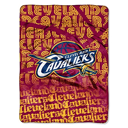 NBA Cleveland Cavaliers Redux Micro Raschel Throw, Crimson, 46 x 60-Inch