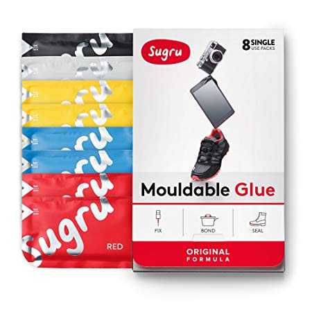 Sugru Moldable Glue - Original Formula - Classic Colors 8-Pack