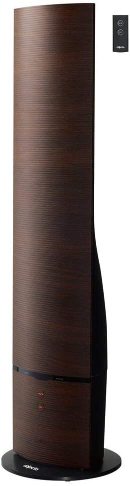 Objecto W9 Dark Grain Tower Humidifier with Remote Control & Aroma Therapy Feature