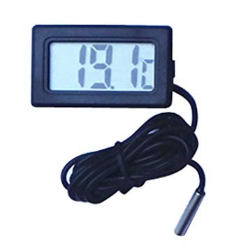 Digital Thermometer Mini Thermometer Temperature Meter Digital LCD Display Indoor/Outdoor Temperature Sensor Monitor Thermometer Temperature Monitor Gauge - St.Dona
