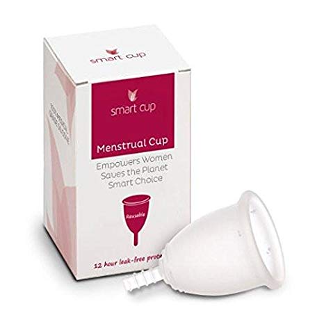 Smart Cup Menstrual Period Cup - Soft Comfort Fit - Best Non-toxic, Pliable & Reusable Feminine Care - (Medium/Large for Post Childbirth)
