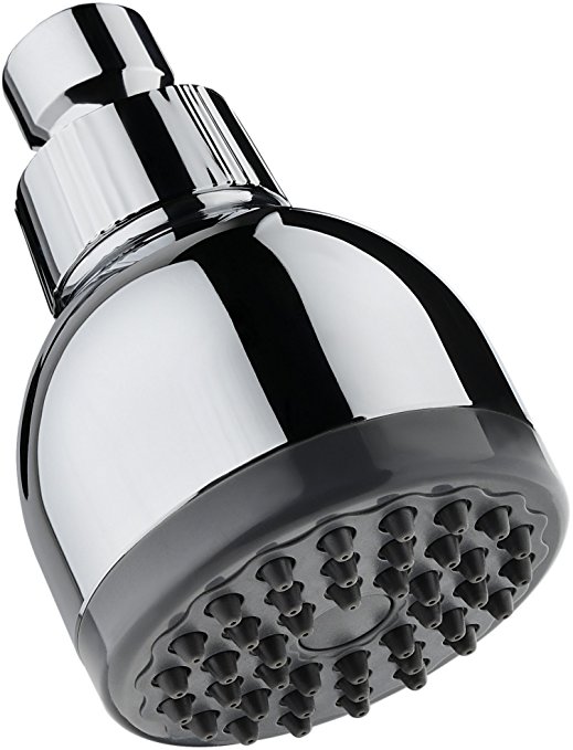 TurboSpa Ultra High Pressure Shower Head w/ Flow Restrictor Melts Stress into Bliss at Full Power. 42 Nozzle Wide Spray High Flow Showerhead Drenches You Fast, No Dry Spots Guaranteed - Chrome