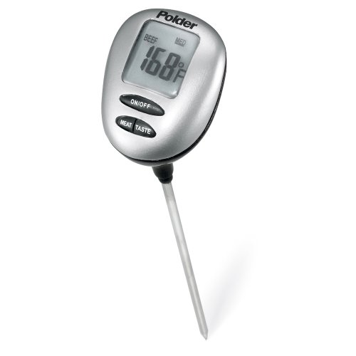 Polder Speed-Read Instant Read Thermometer with Presets Silver