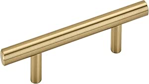 Amerock | Cabinet Pull | Champagne Bronze | 3 inch (76 mm) Center to Center | Bar Pulls | 1 Pack | Drawer Pull | Drawer Handle | Cabinet Hardware