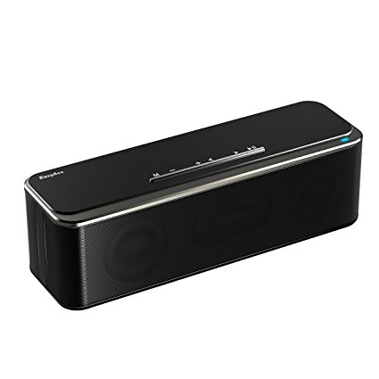 EasyAcc Portable Bluetooth 4.0 Stereo Speaker 20W Driver with 3.5mm AUX Input and Built-in Microphone for smartphone Tablet Laptop, Black