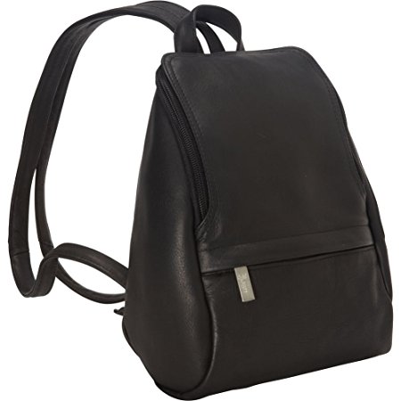 Royce Leather Vaquetta 10 Inch Adjustable Backpack (VLKNAP-BLK)