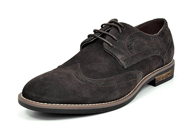 BRUNO MARC NEW YORK Bruno Marc Men's Urban Suede Leather Lace Up Oxfords Shoes