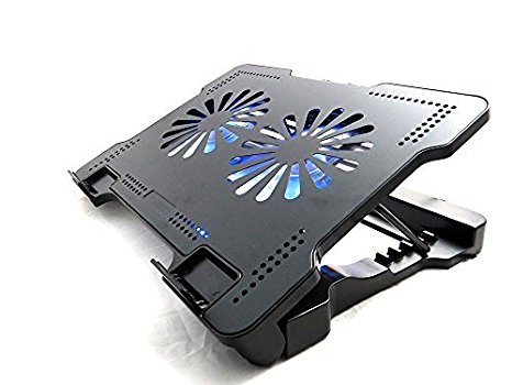 Optimum Orbis 12"-15.6" Inch Laptop Cooling Stand Pad for Macbook Samsung Ultrabook Toshiba Lenovo Acer Asus Dell Hp Sony 140mm Fans Metal 4 USB 2.0 hub