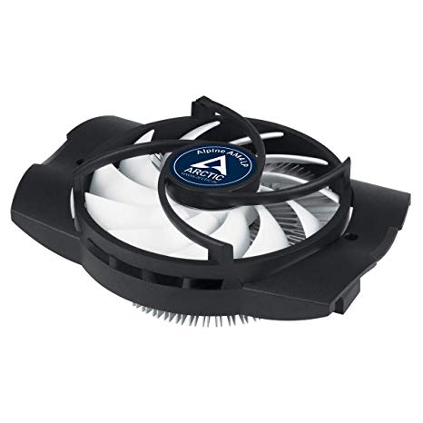 ARCTIC Alpine AM4 LP - Low Profile CPU Cooler for AMD Socket AM4, Silent Fan and Quiet Processor Cooler, PWM Technology, Easy Installation and Low Power Consumption, Up to 75 W