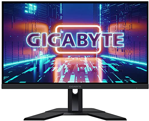 GIGABYTE M27F 27 Inch KVM FHD (1920 x 1080) Gaming Monitor, IPS panel, 1ms response time, 144 Hz, FreeSync Premium Compatible, Black