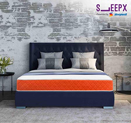 SleepX Presented by Sleepwell Dual mattress - Medium Soft and Hard (78*60*5 Inches)