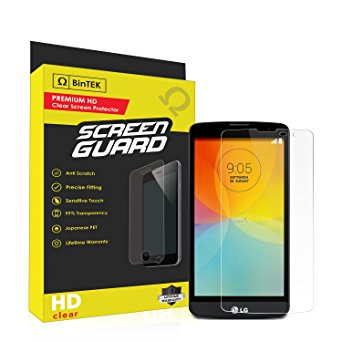 BinTEK Screen Guard LG L Bello Screen Protector PREMIUM Ultra-HD Scratch Resistant Clear Screen Protector LG L Bello / Compatible with LG D331, LG D335