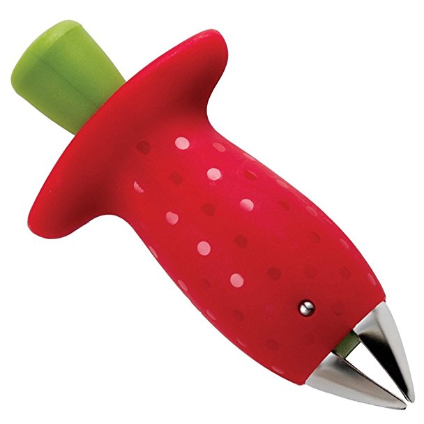 Chef'n Stem Gem Strawberry Huller, Red, 3-Pack