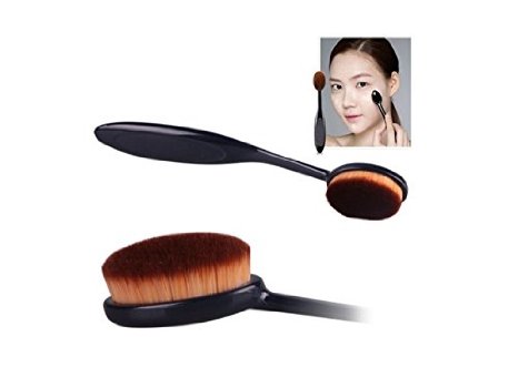 Perfect shopping Pro Cosmetic Makeup Face Powder Blusher Soft Toothbrush Curve Foundation Brushes