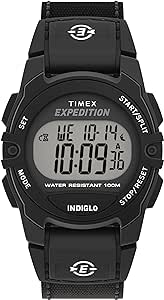 Timex Expedition® CAT Midsize 34mm Balck Fabric Strap Watch (Model: TW4B280009J)