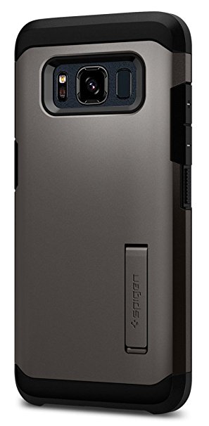 Spigen Tough Armor Galaxy S8 Active Case with Kickstand and Extreme Heavy Duty Protection and Air Cushion Technology for Galaxy S8 Active (2017) - Gunmetal