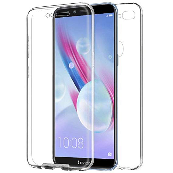 TBOC Case for Huawei Honor 9 Lite - Honor 9 Youth (5.65") Cover [Transparent] Complete [Front: Silicone] [Back: Hard Plastic] Full Body [360 Degree] Protection Mobile Protective Bumper Shockproof