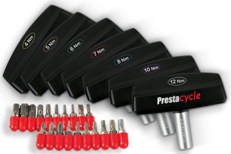 Prestacycle TorqKey T-Handle Preset Torque Tool - Choose: 4Nm, 5Nm, 6Nm, 7Nm, 8Nm, 10Nm, 12Nm