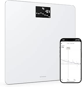 Withings Body - Balance Connectée WIFI avec Suivi du Poids et de l'IMC, Pèse-Personne Numérique avec Synchronisation à l'Application en Bluetooth ou WIFI, Blanc