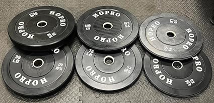 Signature Fitness 2" Olympic Bumper Plate Weight Plates with Steel Hub, 120-Pound Set, 2x 10LB, 2x 15LB, 2x 35LB