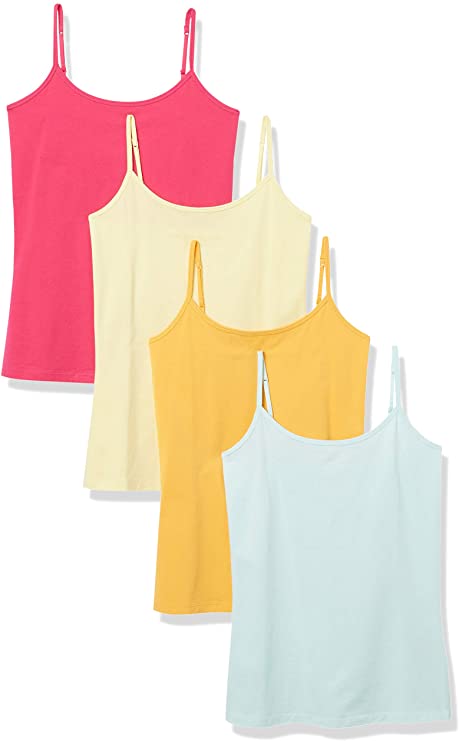 Amazon Essentials Women's 4-Pack Slim-Fit Camisole