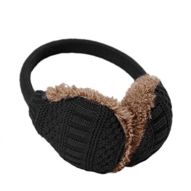 Knolee Unisex Knit EarMuffs Faux Furry Earwarmer Winter Outdoor EarMuffs