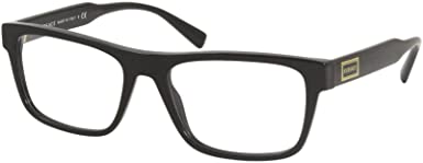 Versace 3277 GB1 Eyeglasses Women's Black Full Rim Optical Frame 53mm