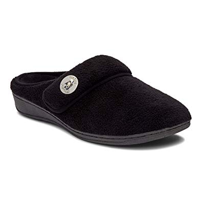 Vionic Women's Indulge Sadie Mule Slipper - Ladies Slipper Concealed Orthotic Support