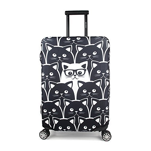 Madifennina Spandex Travel Luggage Protector Suitcase Cover Fit 23-25 Inch Luggage (M)