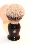 GBS 100 Silvertip Black Handle Badger Shaving Brush Comes with Black Stand