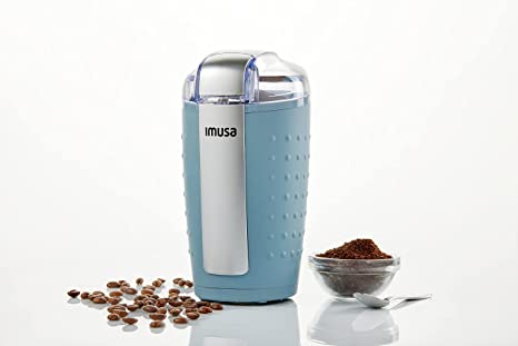 Imusa GAU-80337MB Electric Grinder, Stainless Steel, Blue