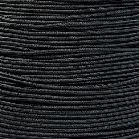 Paracord Planet 1/8” Shock Cord in Various Colors – Choose from 10, 25, 50, and 100 Feet, Made in USA