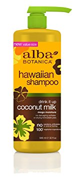 Alba Botanica Hawaiian Shampoo, Coconut Milk, 32 Ounce