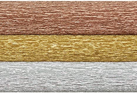 Lia Griffith Metallic Crepe Paper Roll, 10.7-Square Feet, Assorted Colors (LG11004)