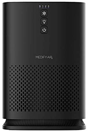Medify MA-14B Medical Grade Filtration H13 HEPA Air Purifier for 200 Sq. Ft. (99.97%) Allergies, dust, Pollen, Perfect for Office, bedrooms, dorms and Nurseries (1-Pack, Black)